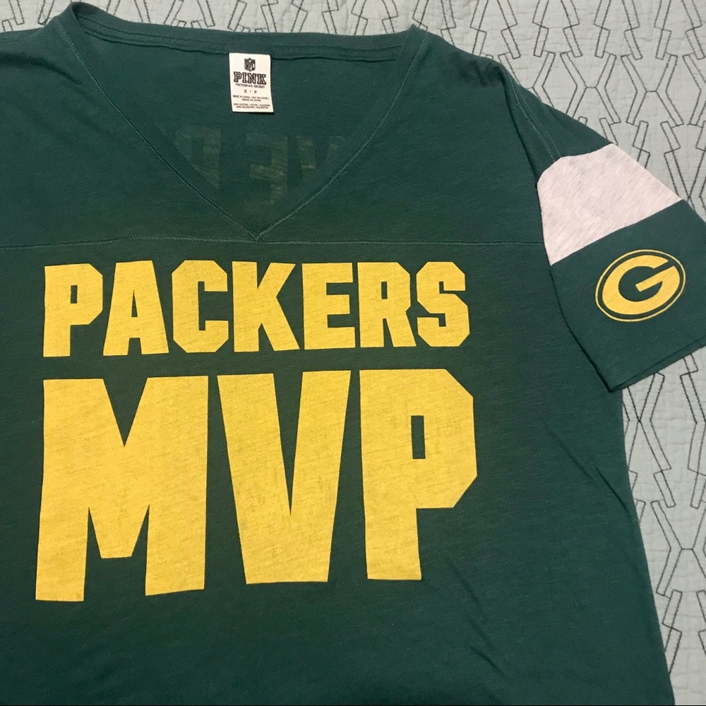 Green Bay Packers MVP Cropped Top VS Pink